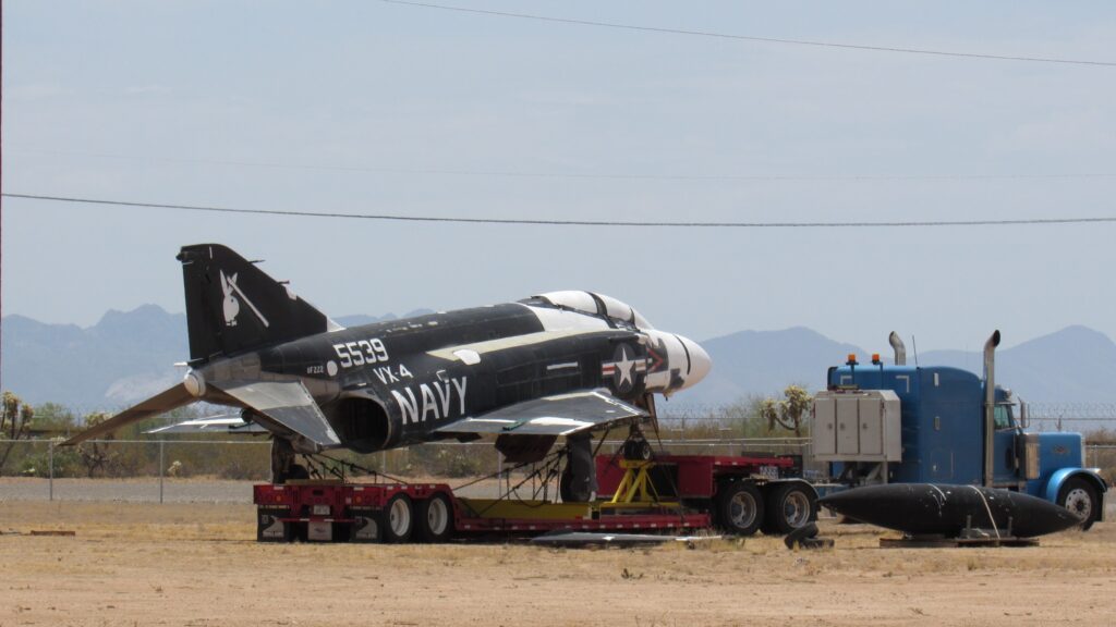 F-4S Phantom II “Black Bunny” Arrives at Castle Air Museum 16 Vandy 1 Ready For Transport From the Pima Air Museum to Castle Air Museum California Photo By Dan Rivera