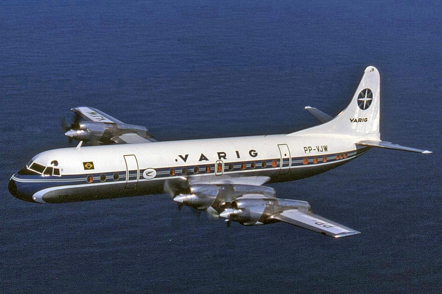 Today in Aviation History: First Flight of the Lockheed L-188 Electra 15 Varig Lockheed L 188A Electra Groves 1