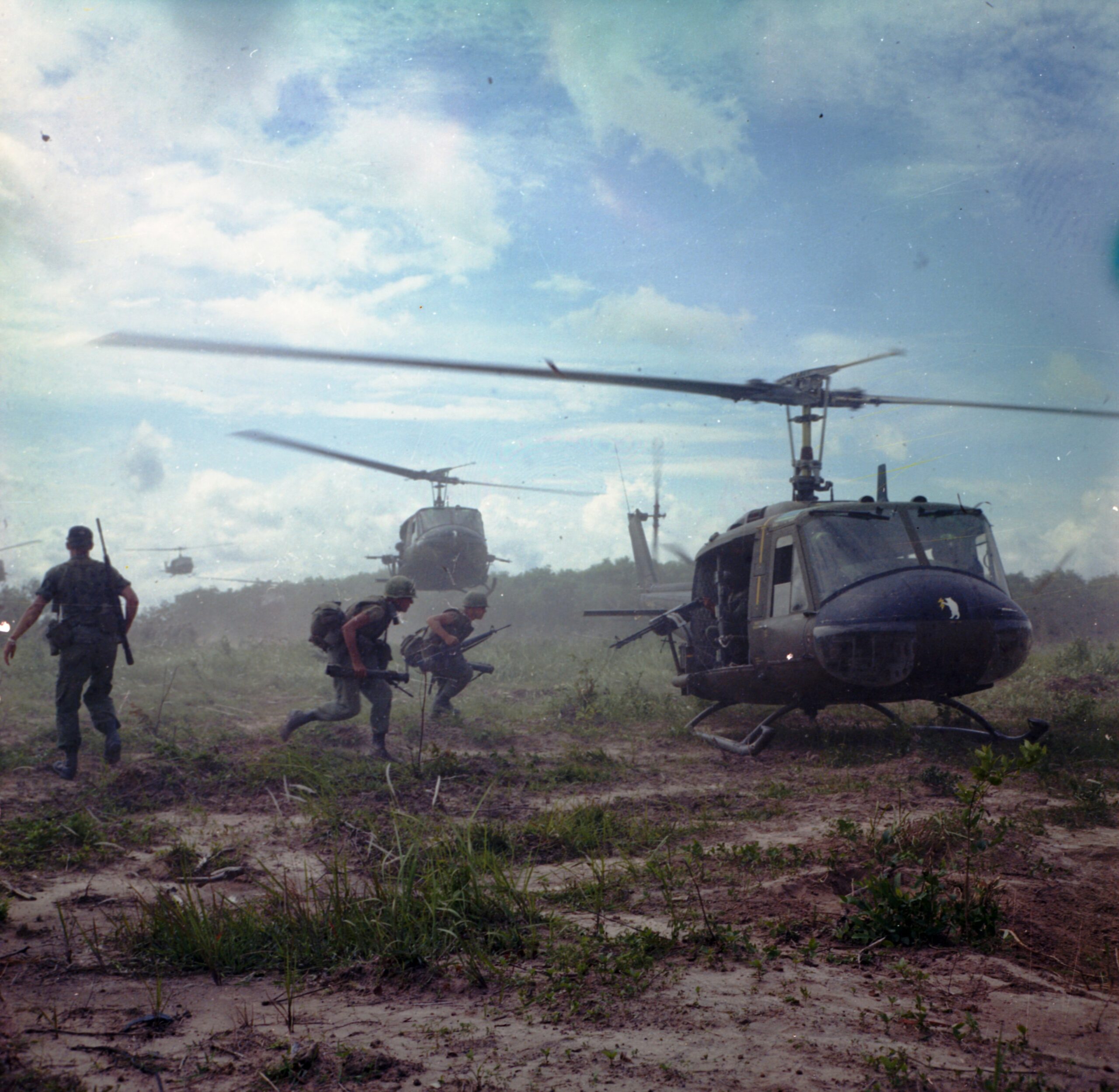 Honor Flight Patriotic Veterans Reunion at American Airpower Museum 10 Vietnam Medal UH 1 scaled