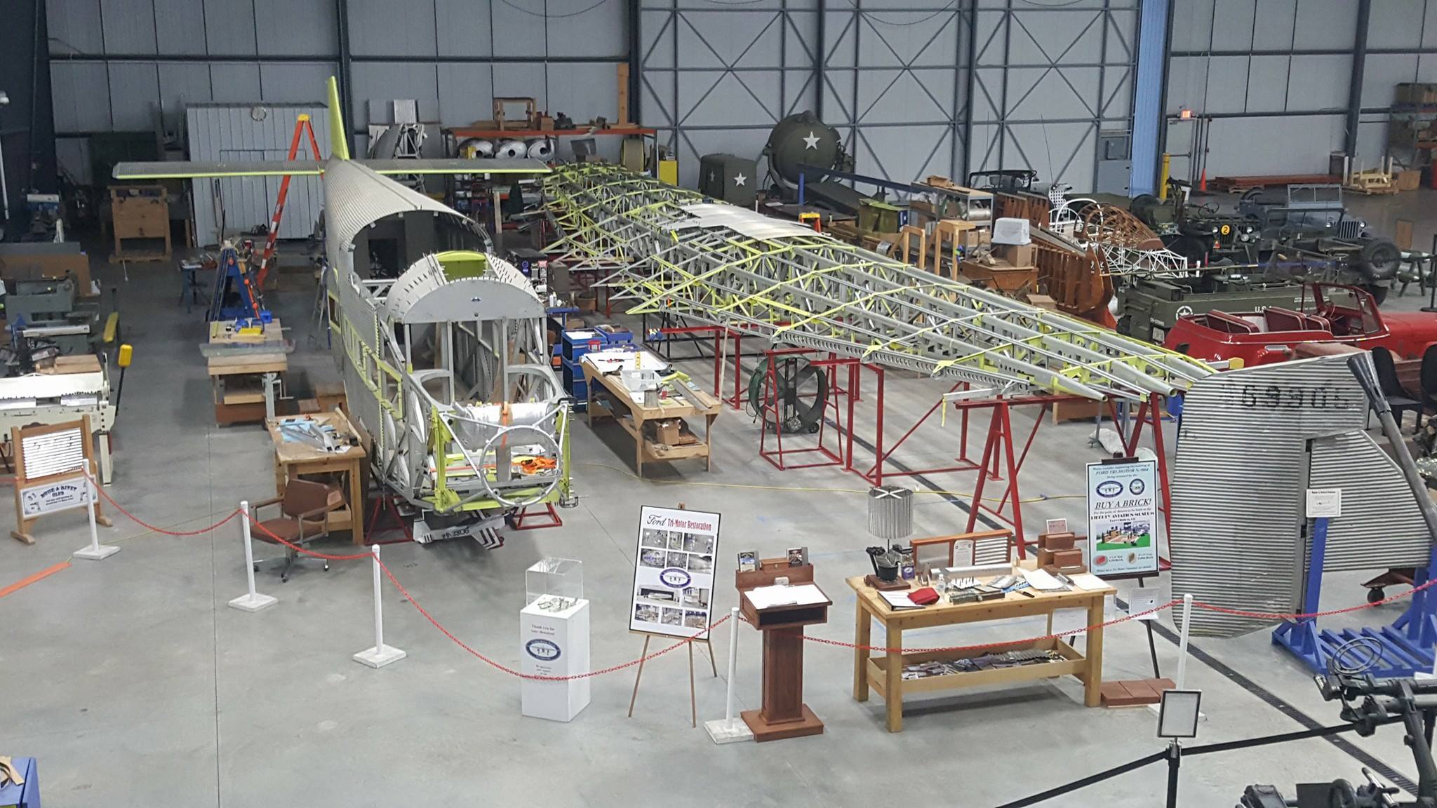 Update on the Liberty Aviation Museum's Ford Tri-Motor Restoration 11 View of the Trimotor project October 12 2016 Liberty Aviation Museum