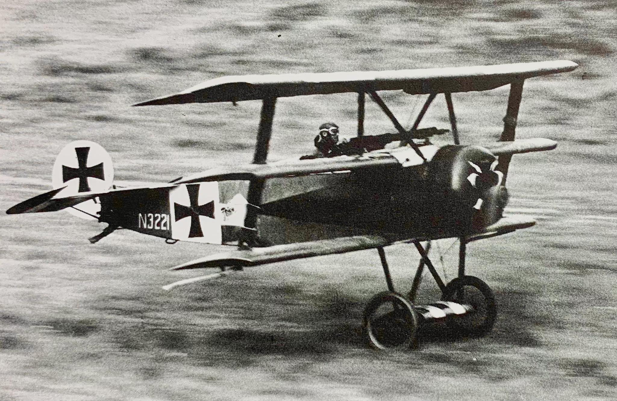 Fokker Dr.I Triplane Takes Flight Again at Old Rhinebeck Aerodrome After Restoration 13 Vintage action shot of Palen and his Dreidecker