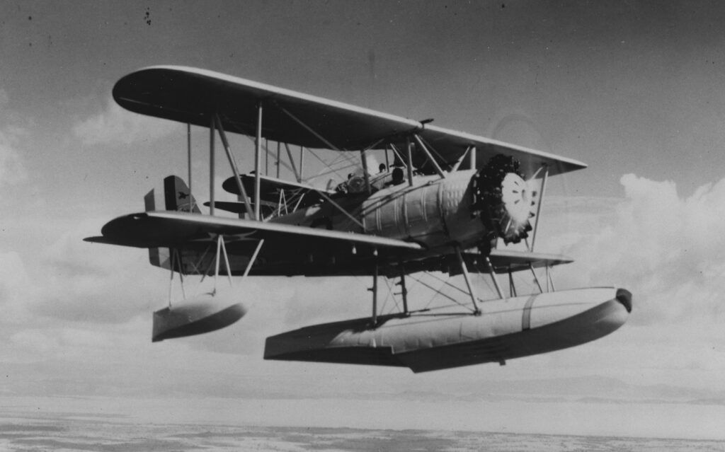 Vought Heritage Foundation Completes O3U-3 Corsair Reproduction 12 Vought O3U Corsair from USS Agusta over Philippines c. 1936 Naval History and Heritage Command NH 78017 copy