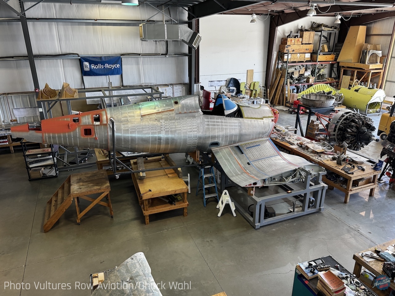 Two Major Milestones at Vultures Row Aviation’s “Corsair Factory” 10 Vought Sikorsky F4U 1 Corsair BuNo 02449 9523