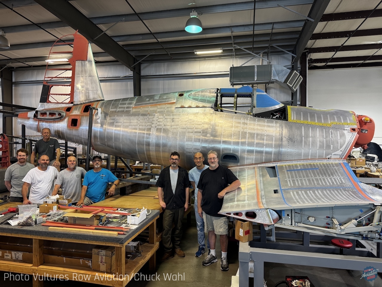 Two Major Milestones at Vultures Row Aviation’s “Corsair Factory” 20 Vought Sikorsky F4U 1 Corsair BuNo 02449 9783