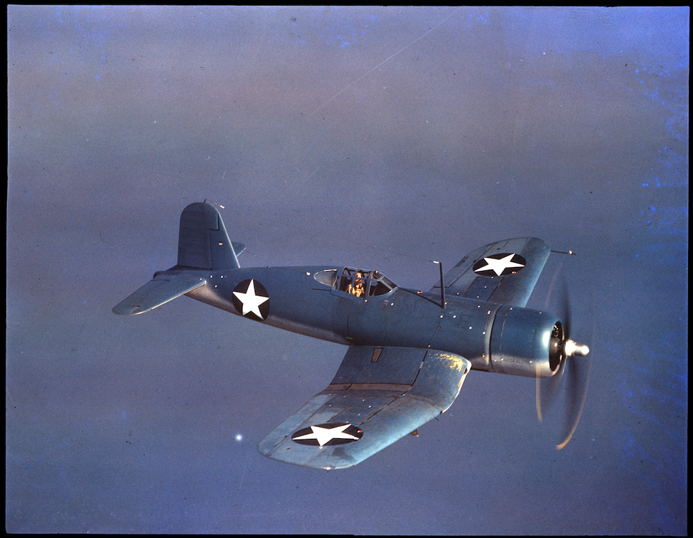 Today in Aviation History: The first Production F4U-1 Corsair Made Its First Flight 12 Vought Sikorsky F4U 1 Corsair circa 1942. Rudy Arnold National Air and Space Museum NASM XRA 1329 1