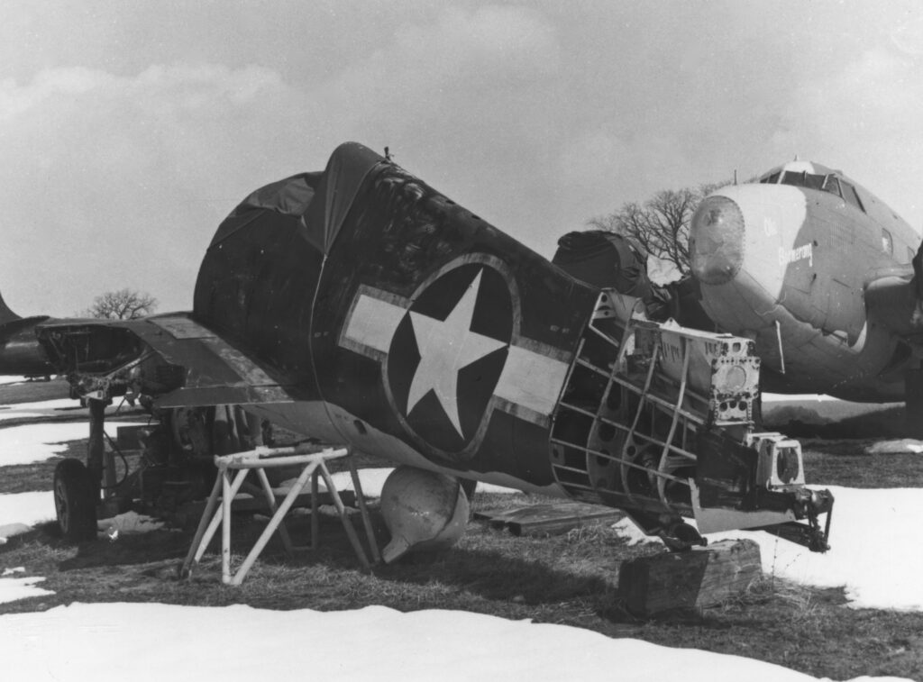 Yanks Air Museum’s Grumman F6F Hellcat Restoration 15 Vraciu Hellcat F6F 3 40467 at Reinert Coll 1972