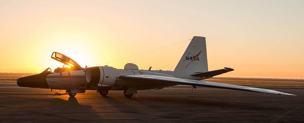 NASA WB-57s to Chase the 2024 Total Solar Eclipse 10 WB 57F on the ramp at Ellington Field. Credit NASA JSC