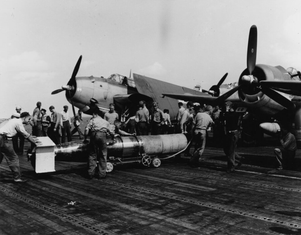 US SECNAV Del Toro Presents Posthumous Distinguished Flying Cross to WWII Hero 11 WTUS WWII Torp m13 pic