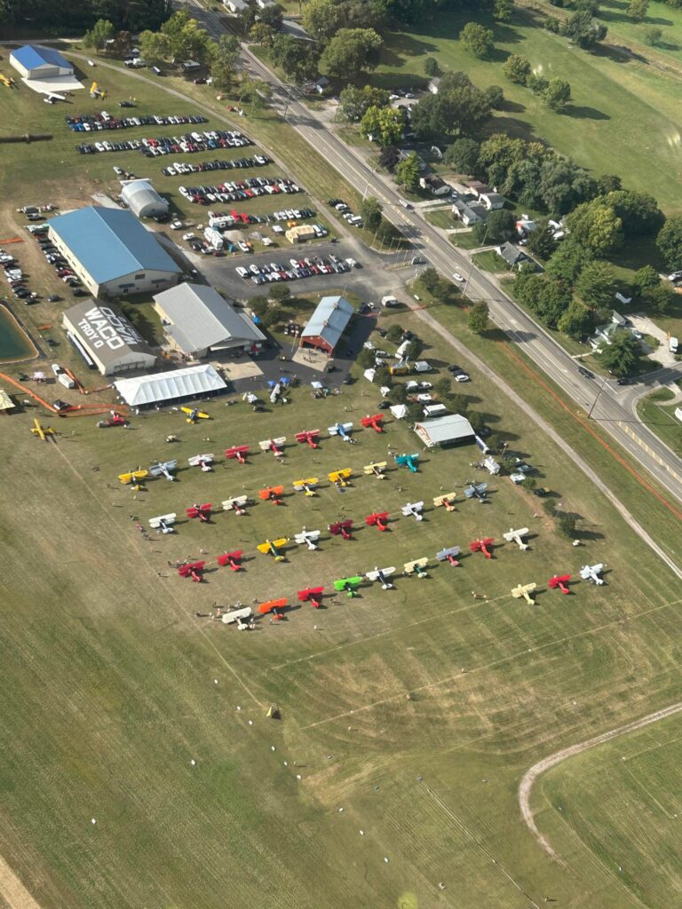 WACO 100th Anniversary Fly-In 28 Waco field Troy Saturday morning Andy Heins