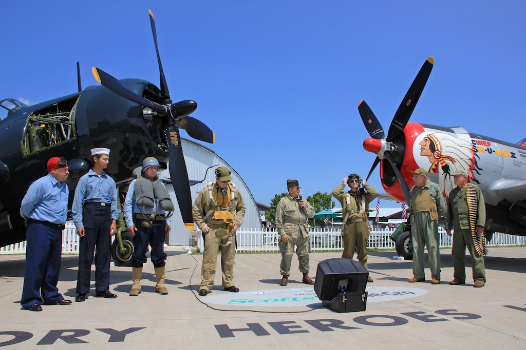 Warbirds in Review to Showcase Aviation Legends and Historic Military Aircraft at EAA AirVenture Oshkosh 2025 11 Warbirds In Review 2024 re enactors by Al Sauer