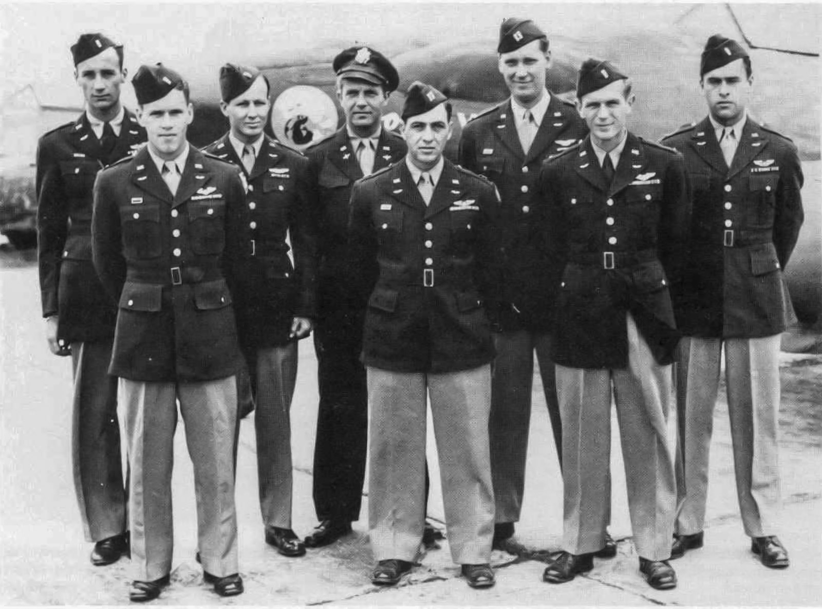 Adam's Profile Reports: Messerschmitt Me 262A-1a/U3 500453 (FE-4012) 15 Watsons Whizzers the pilots at Melun 27 June 1945 small