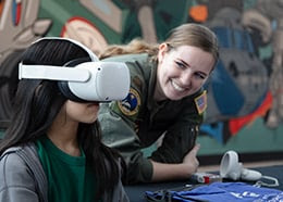 Women Aerospace Pros Will Inspire Girls At Free Career Event March 15 10 Participants of Women Fly day enjoy the Fly Fair. Photo: Ted Huetter, The Museum of Flight.