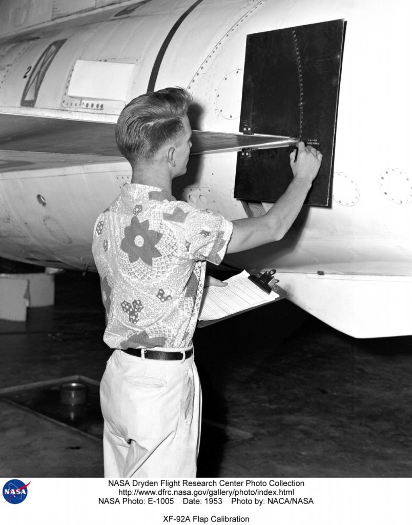 Flight Test Files: Convair XF-92A Dart 12 XF 92A Flap Calibration