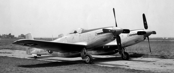 XP-82 Twin Mustang Restoration - February 2014 Update 10 North American XP-82 44-83887 (U.S. Air Force photo)