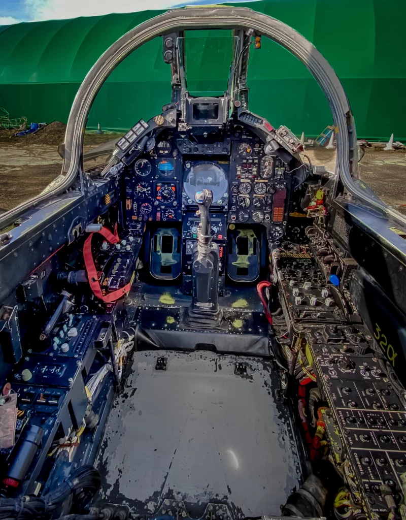 Preserving Jaguar XX764 22 XX764 cockpit Neil Atterbury