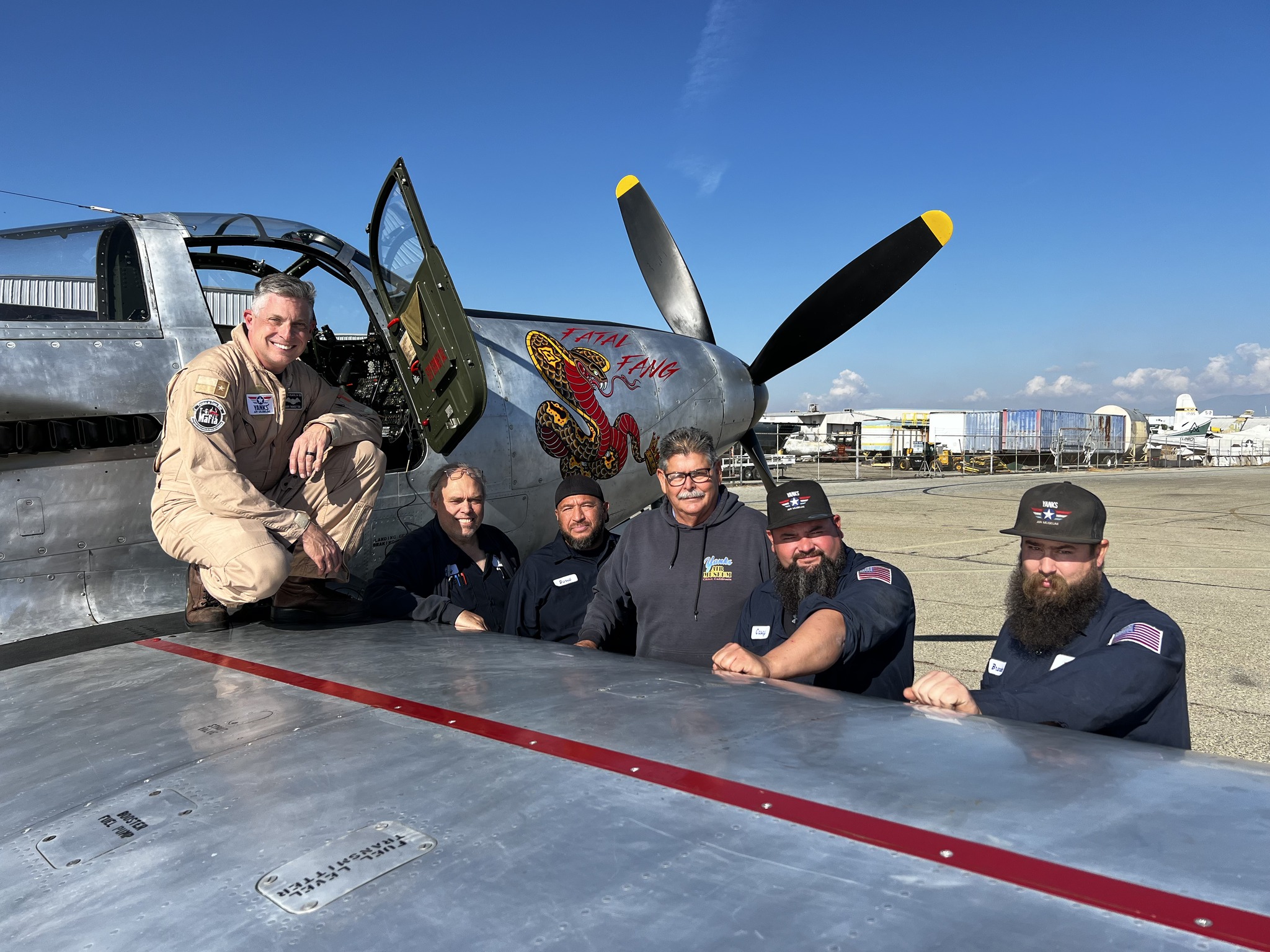 Yanks Air Museum’s P-63 Kingcobra Flies After 40 Years 15 Yanks P 63 Kingcobra Flies Again Pilot and crew