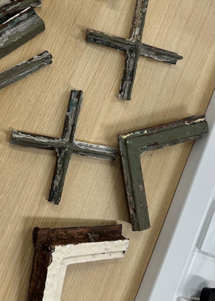 Yorkshire Air Museum WWII Control Tower Appeal Update 12 Fragments of the original window's frames