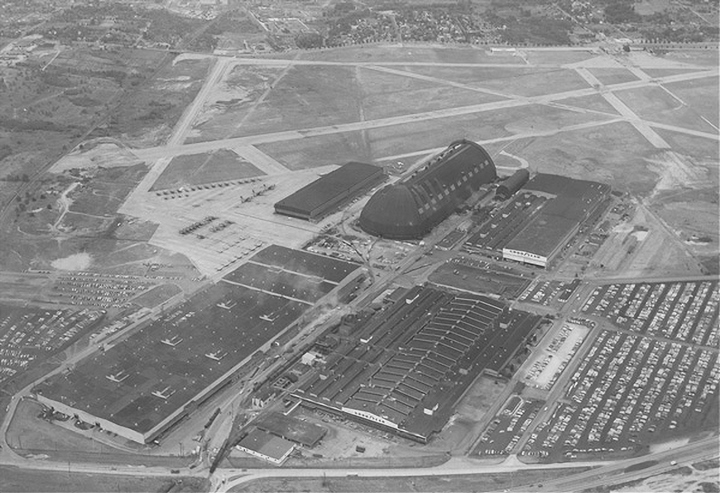 Visiting the Former Goodyear Corsair Factory in Akron, Ohio 12 aerial airport airdock 107w 1w 1