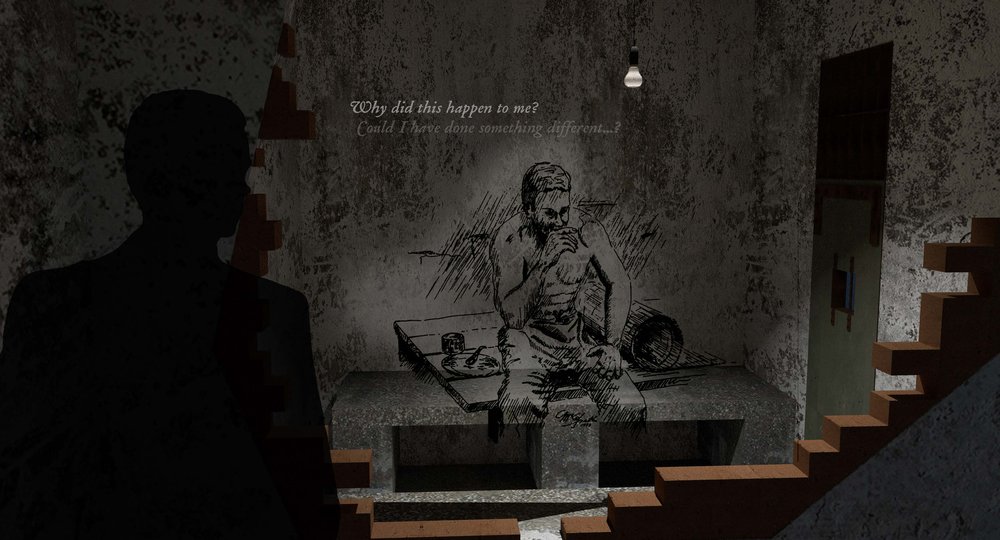 Construction Begins on Hanoi Hilton Exhibit at The American Heritage Museum 11 american heritage museum hanoi hilton exhibit inside cell display rendering