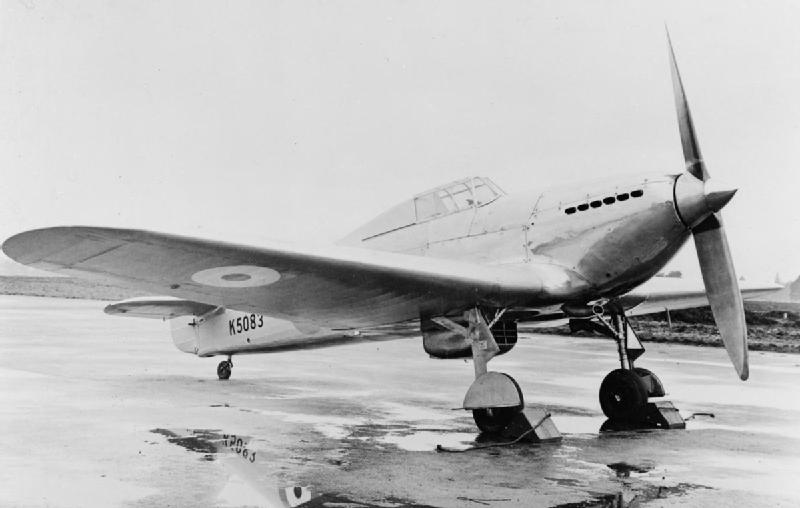 Hawker Hurricane Over Victoria 12 awker Monoplane F.36 34 K5083