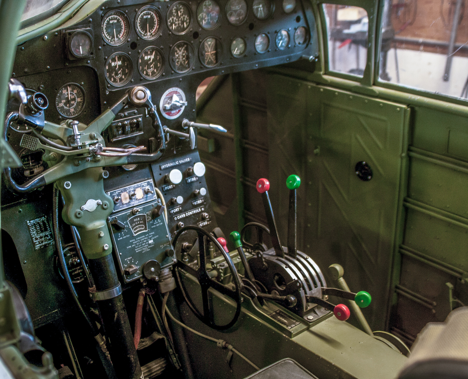 The Canadian Aviation Heritage Centre in Montreal, Quebec 20 The Bolingbroke's cockpit. (photo via Benoit deMulder)