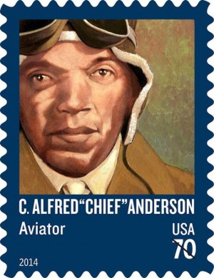 Today Airman Charles Anderson, Sr. is Honored With a United States Postal Stamp 11 chief-anderson-stamp-2