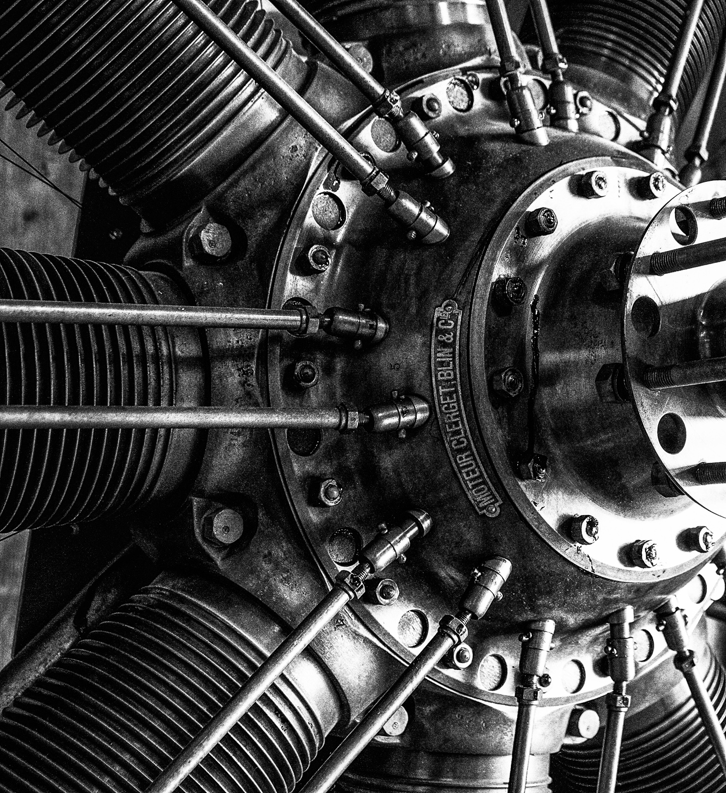 The Canadian Aviation Heritage Centre in Montreal, Quebec 21 The museum's rare Clerget rotary engine. (photo by Benoit deMulder)