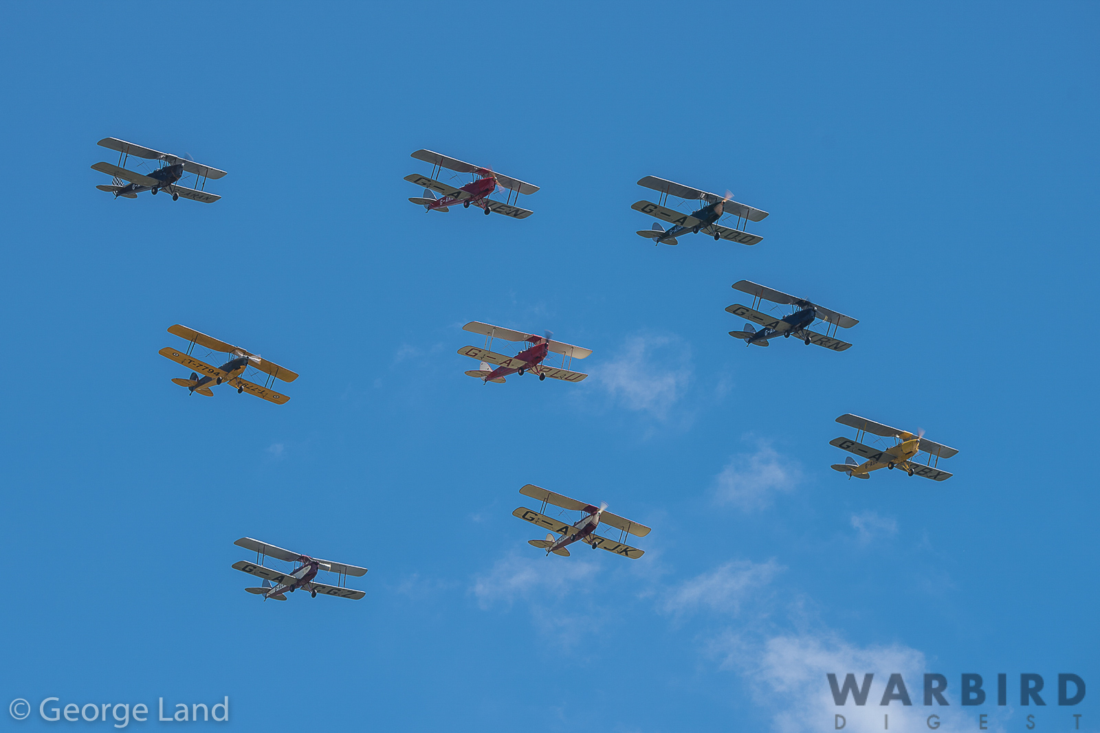 Duxford Air Festival - Air Show Report 18 de Havilland DH82 Tiger Moth Nine D75 3652 2