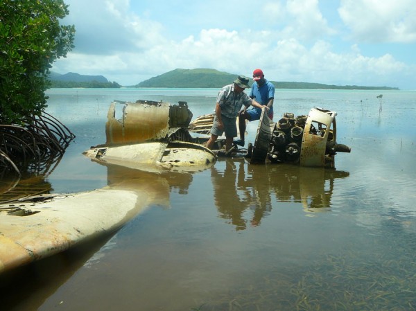 Update on Australian F4U-1 Corsair Restoration 11 The F4U-1 Corsair 02270 ran out of fuel on the downward leg to land at Quion hill fighter strip and was put down safely in the adjoining lagoon. After pilot Capt. James Vittitoe was brought ashore the guns and usable equipment were removed from the Corsair and then it was abandoned in the lagoon.