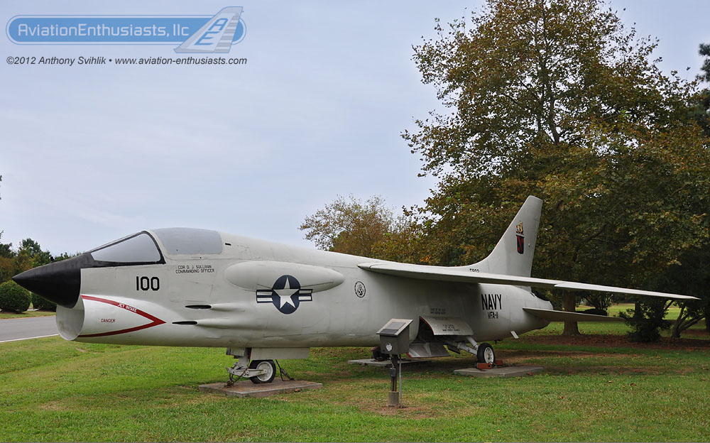 Happy Birthday To The Vought F-8 Crusader 12 Here is a photo of a F-8 Crusader (Bureau Number 149150) that is part of the Aviation Heritage Park display at Naval Air Station Oceana.