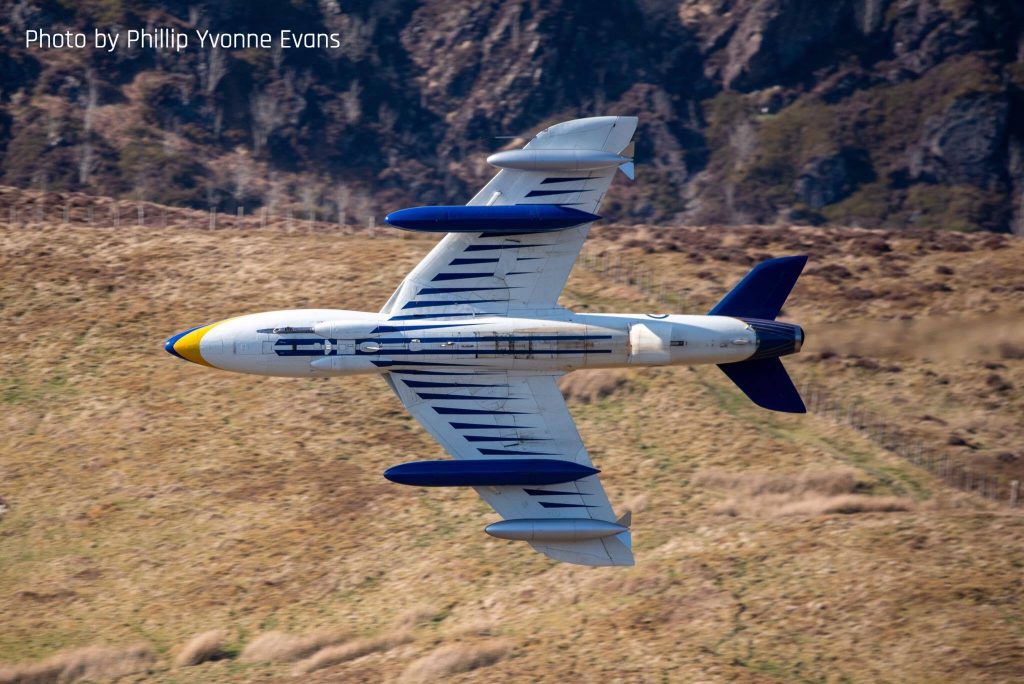 A Ghost From The Past: Hawker Hunter Soars Through the Mach Loop 15 hawker Hunter XE668 Phillip Yvonne Evans 2
