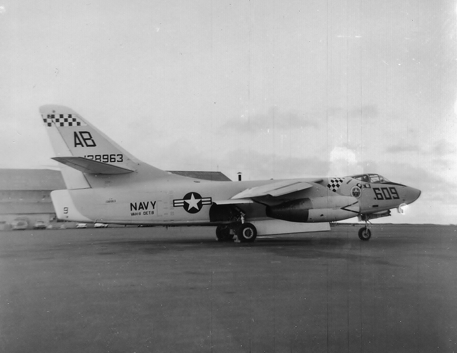 Cold War Naval Ops on Iceland 15 Another shot of A-3 Skywarrior Bu.138963 on the ground in Keflavik for repairs. (photo by Will Tate)