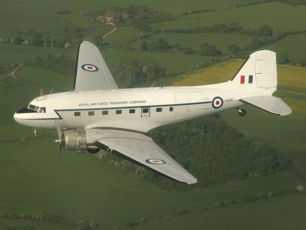 DakotaAir Will Bring Passenger Flights Back To The UK Honoring The RAF Transport Command 13 G-AMPY en route to Farnborough in 2008.