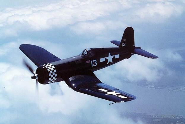 CAF's Corsair Turns 70 Today! 15 CAF’s FG-1D shown here as Number “13” - a generic representation of Corsairs that served aboard CV 9 USS Essex. It is the first time the checkerboard pattern appeared on the CAF’s Corsair. (CAF photo)
