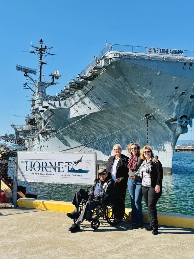 USS Hornet Sea, Air & Space Museum Expands Tours, Events, and Volunteer Opportunities 11 lfred J. Payne age 101 USS Hornet with family 2