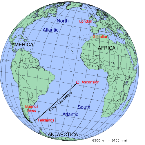 Operation Midnight Hammer and The Legacy of Long-Range Airpower 17 map of Operation Black Buck during the Falklands War