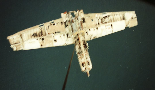 The Wings Museum's Bell P-63C Kingcobra Restoration 11 At the time of the recovery photography was not allowed, this photo was taken by the Helicopter crew.