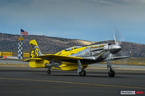Reno Air Races: Day Two 14 The world's only Rolls Royce Griffon powered P-51 Mustang. Flown by Thom Richard and based at the Kissimmee Air Museum in central Florida. ( Image Credit Moose Peterson)