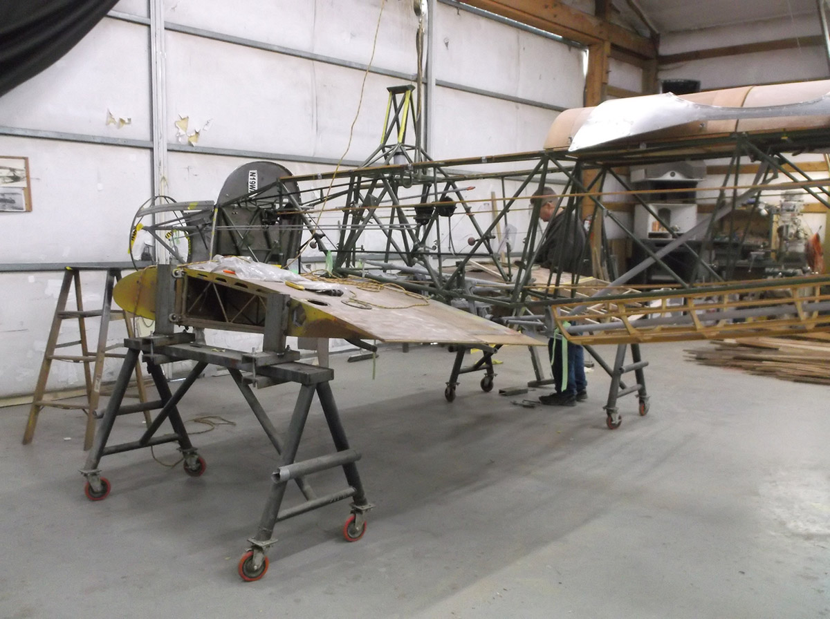 Tuskegee Airman Fairchild PT-19A - Collings Foundation Restoration Update 17 pt19a restoration fuselage