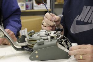 XP-82 Restoration January 2014 Update 12 The right hand XP-82 throttle quadrant during re-assembly. (image via Tom Reilly)