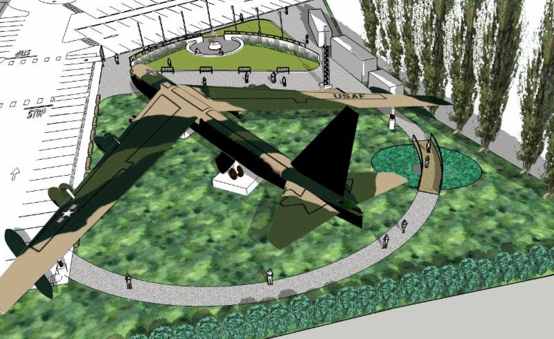 B-52 Takes the Freeways to Museum in Seattle 10 rendering of the aircraft in its permanent exhibit opening in November 2018 the Vietnam Veterans Memorial Park on the Museums West Campus.