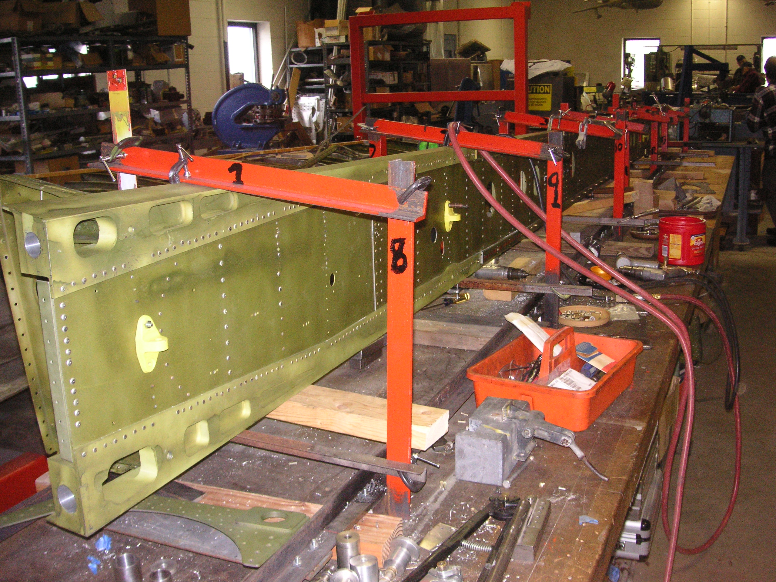 Northrop P-61 Black Widow – December 2017 Restoration Update 12 right rear wing spar in