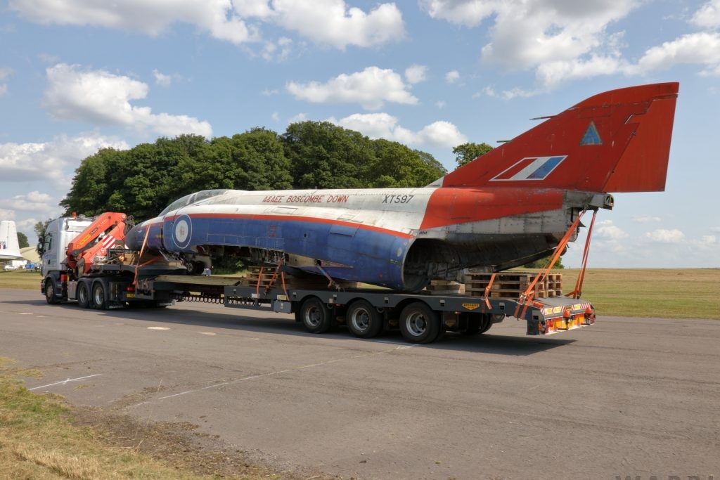 Former RAF Phantom IIs XT597 and XT905 Arrive at Cotswold Airport 12 ritish Phantom Aviation Group F 4 StevenPope