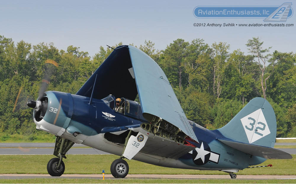 Happy Birthday To The Curtiss SB2C Helldiver 11 The world's only airworthy SB2C Helldiver from the Commemorative Air Force's West Texas Wing at the 2012 Naval Air Station Oceana Air Show.