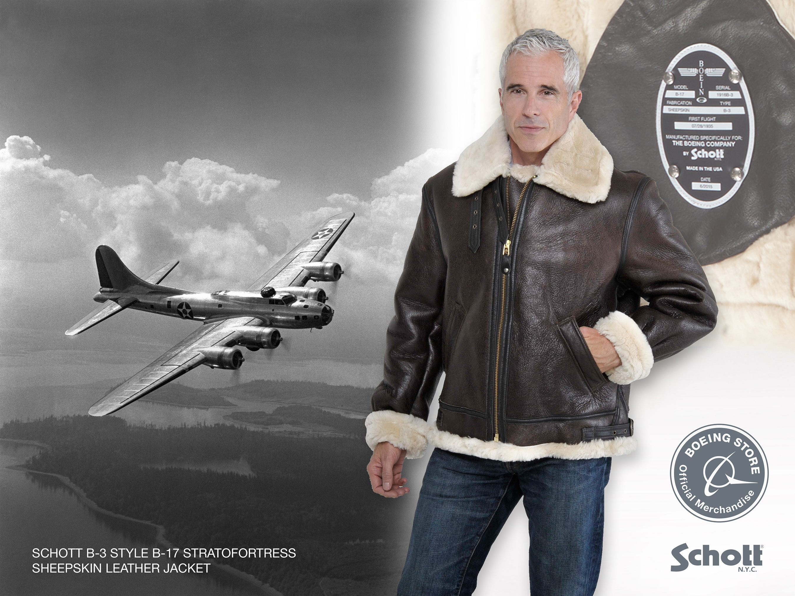 Boeing Celebrates Centennial with Aviation-Cool Merchandise From Iconic Brands 11 B-17E Flying Fortress Test Flight