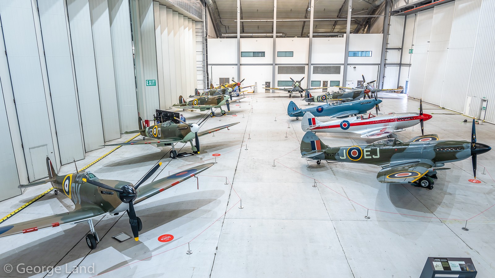 Spitfire: Evolution of an Icon - IWM Duxford Unveiling 10 set up day balcony Z62 0859