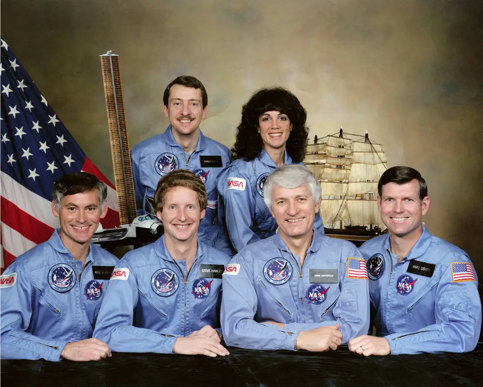 Today in Aviation History: Space Shuttle Discovery Completes First Space Flight 12 sts 41d crew photo s84 30259