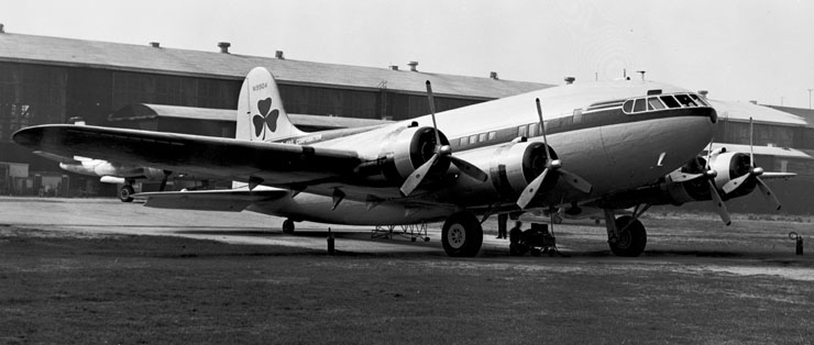 Kermit Weeks Acquires Unique Boeing Stratoliner Houseboat 14 N19904 as thee Shamrock in Houston (Plane Boats)
