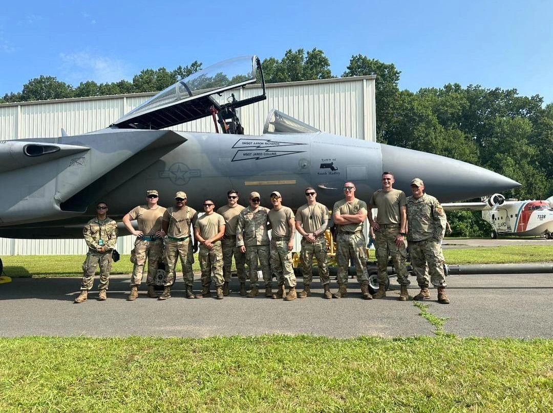 104th Fighter Wing Donates F-15 Eagle to New England Air Museum 16 the 104th Fighter Group 103rd Airlift Wing CT State Police and Bradley International Airport for all of the help to bring the aircraft into our collection