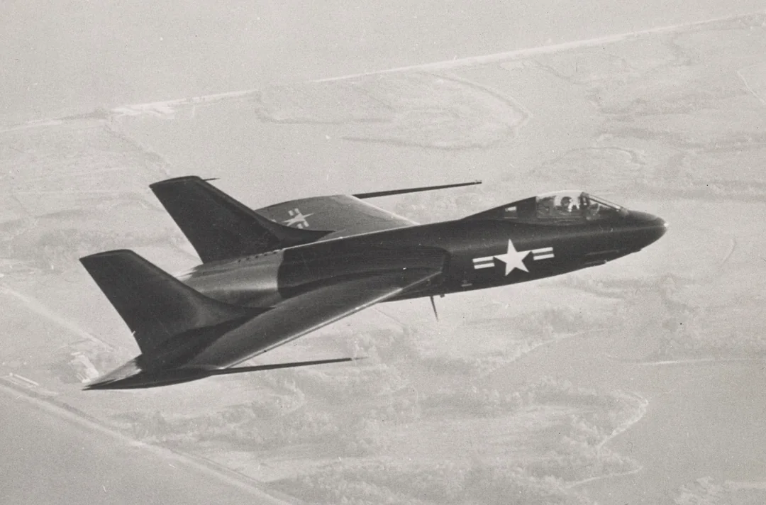 Today in Aviation History: First Flight of the Vought XF7U-1 Cutlass 11 vought xf7u 1 cutlass prototype in flight v0 r6coco99gn0b1